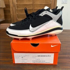 Nike Air Show Elite 2 Black/White/Silver Cleats